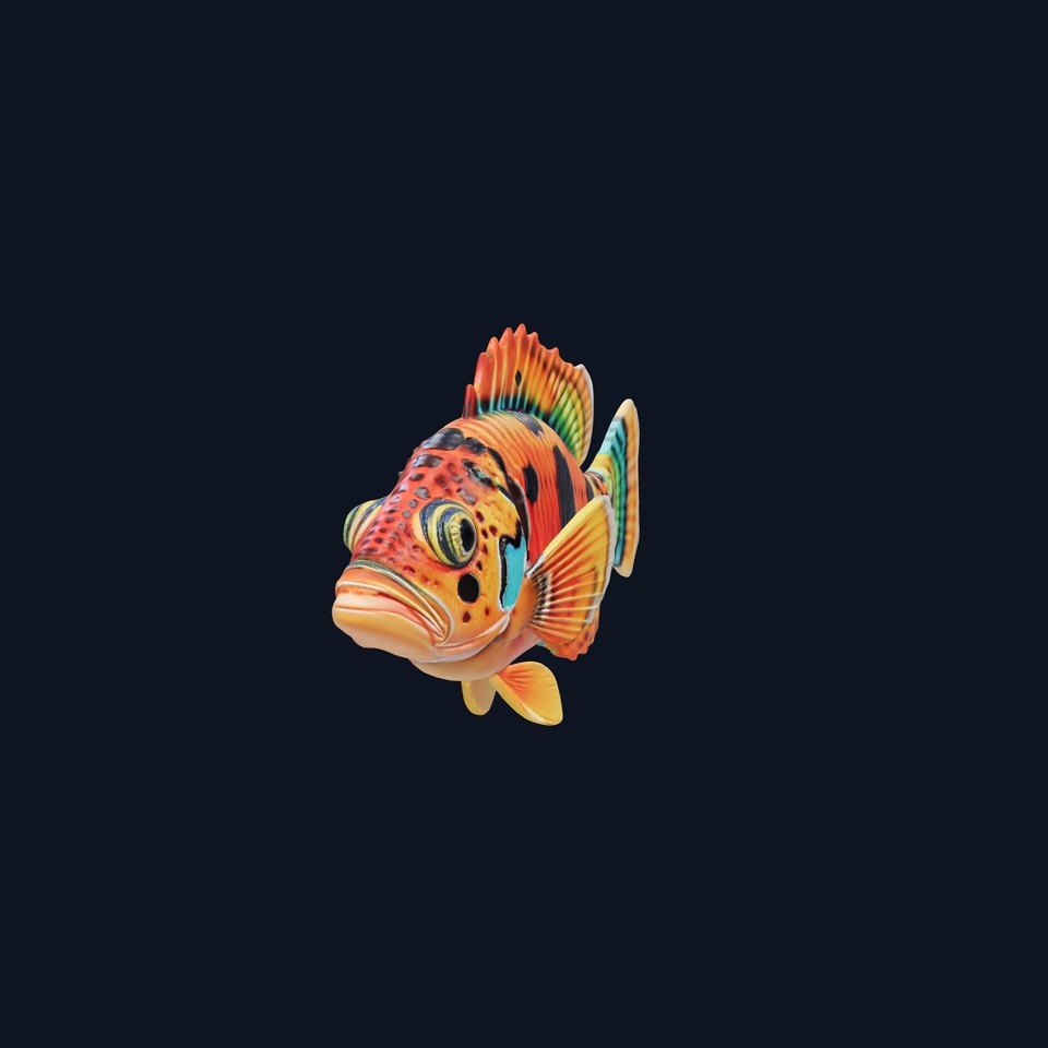 Vibrant Tropical Fish model pack